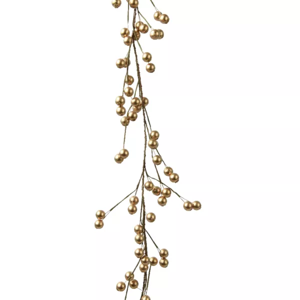 Slinger van bessen (130 cm) Kerstmis natuur Goud
