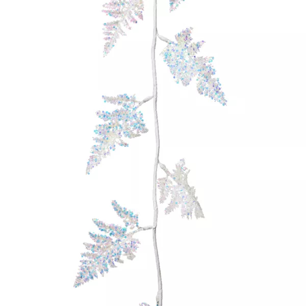 Guirnalda de hojas (110 cm) Helecho Real Iridiscente