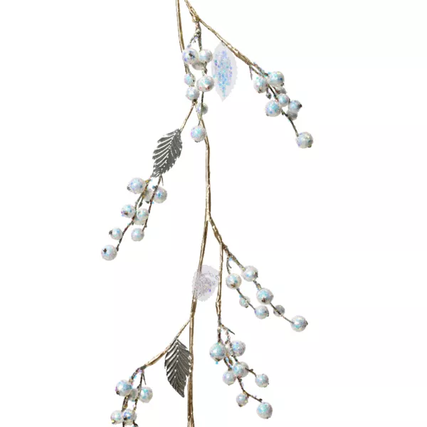 Beerengirlande (120 cm) Ice nature Schillernd