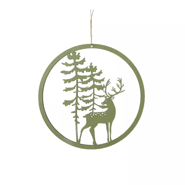 Suspension de No�l (D30 cm) Nature originelle Vert Romarin