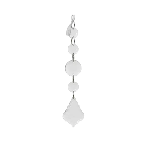 Decorazione da appendere (H15 cm) Perle di Natale Trasparente
