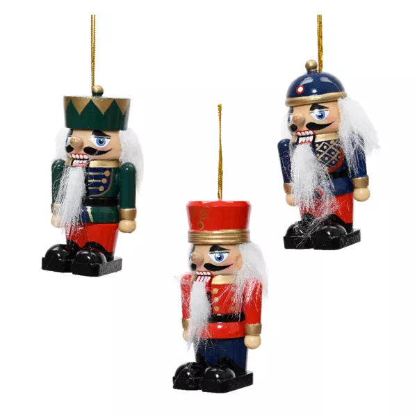 Lote de 3 Cascanueces de madera (H9 cm) Vodka Multicolor