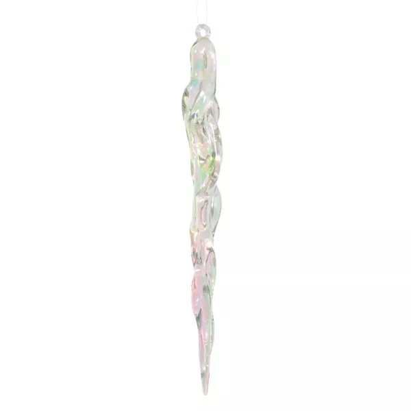 Eiszapfen zum Aufh�ngen (H18 cm) Eis Transparent schillernd
