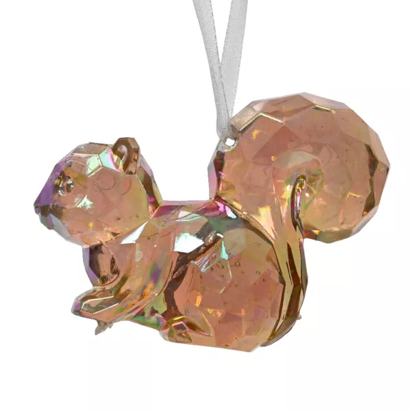 Scoiattolo di Natale da appendere (H6 cm) Marcel Brun iridescente