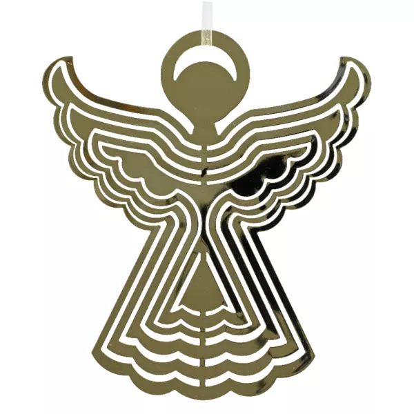 �ngel de Navidad para colgar de metal (H9 cm) Santa-Lucia Oro