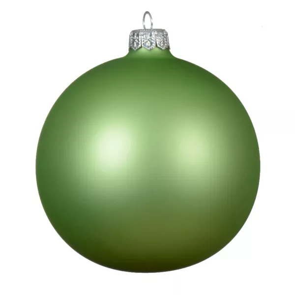 Set di 4 palline di Natale in vetro (D100 mm) Artico opaco Verde te
