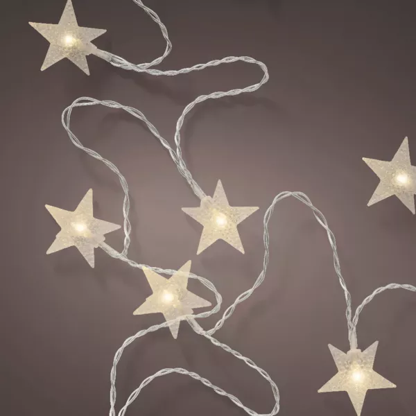 Lichterkette 24 LED (4,6 m) Sternschnuppen Warmwei�