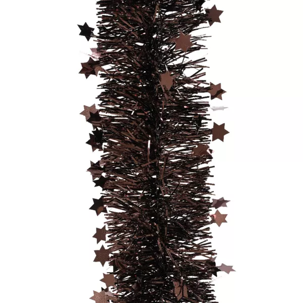 Juleguirlande (D9 cm) Alpine stjerneklar sort tr�ffel