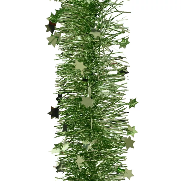 Kerstslinger (D9 cm) sterren Alpine Groene thee