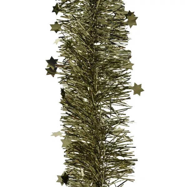 Weihnachtsgirlande (D9 cm) Sterne Alpine Rosmaringr�n