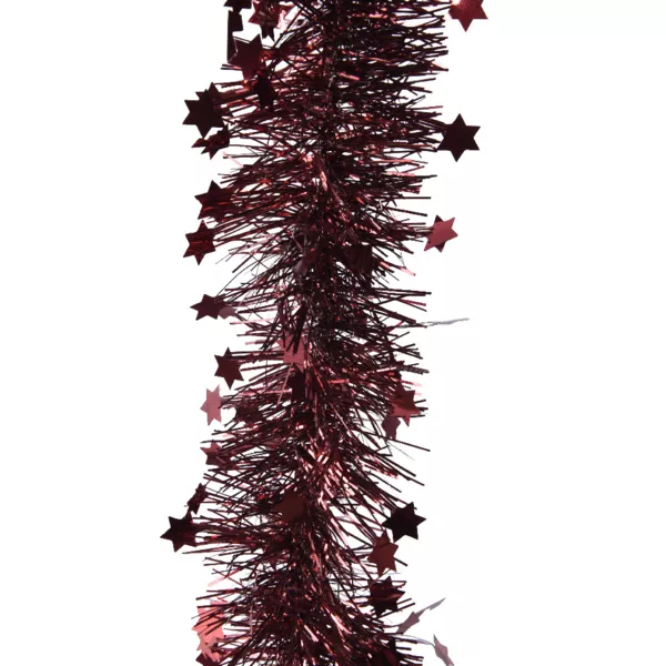 Guirlande de No�l (D9 cm) �toil�e Alpine Bordeaux