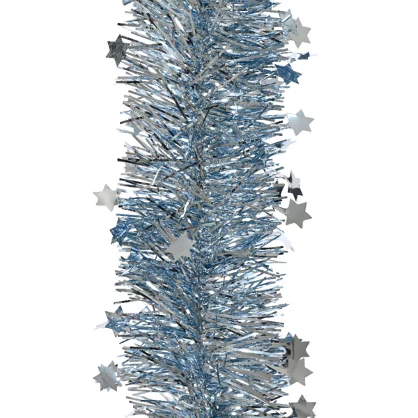 Guirlande de Noël (D9 cm) étoilée Alpine Bleu glacé