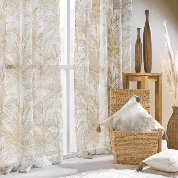 Voilage �illets (140 x 240 cm) Dune Beige