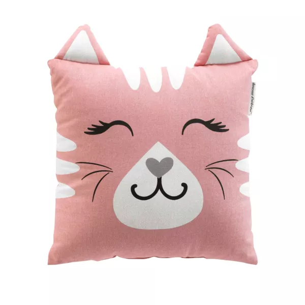 Cuscino quadrato bambini (40 x 40 cm) Gatto Rosa