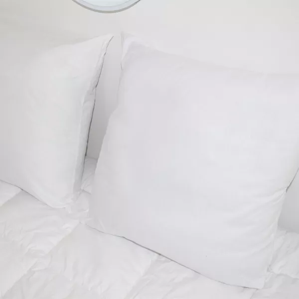 Juego de 2 almohadas rectangulares blandas (45 x 70 cm) Volume Blanco