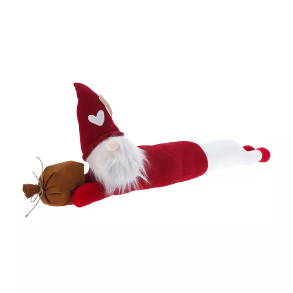 Juled�rpude (82 x 20 cm) Nisse i hvid bukser