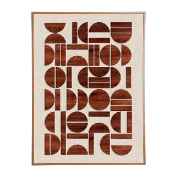 Dekorativt tr�billede (50 x 70 cm) Grafisk Minorca Retro