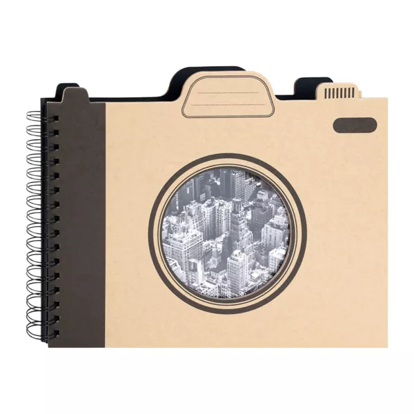 �lbum de fotos en espiral - 60 p�ginas C�mara vintage