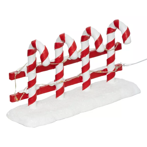 Cl�ture lumineuse � piles (H8,5 cm) Sucre d'orge pour am�nager un village