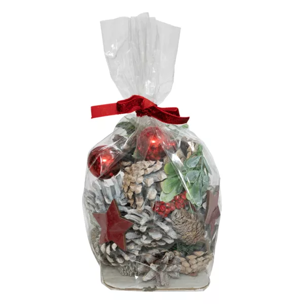 Weihnachtsdeko zum Verstreuen (110 gr) Nature Rot