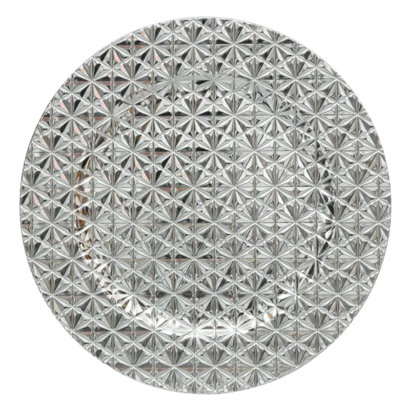 Lot de 24 dessous d'assiette (D33 cm) Luxe Argent