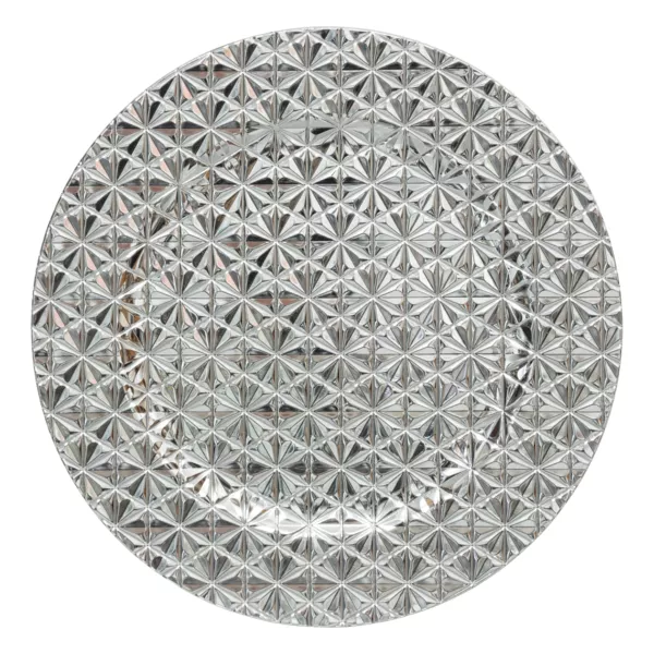 S�t med 24 bordplader (D33 cm) Luksus S�lv