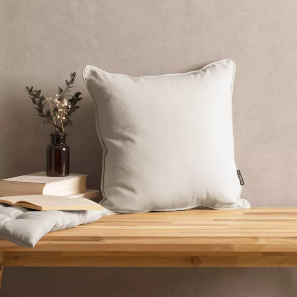 Coj�n cuadrado en algod�n (40 x 40 cm) Pixel Beige