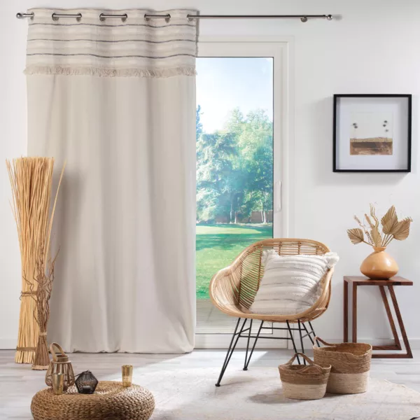 Rideau �illets coton (140 x 240 cm) Atlas Beige