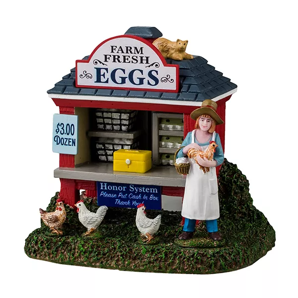 Personnages Lemax Stand d'�ufs de poules