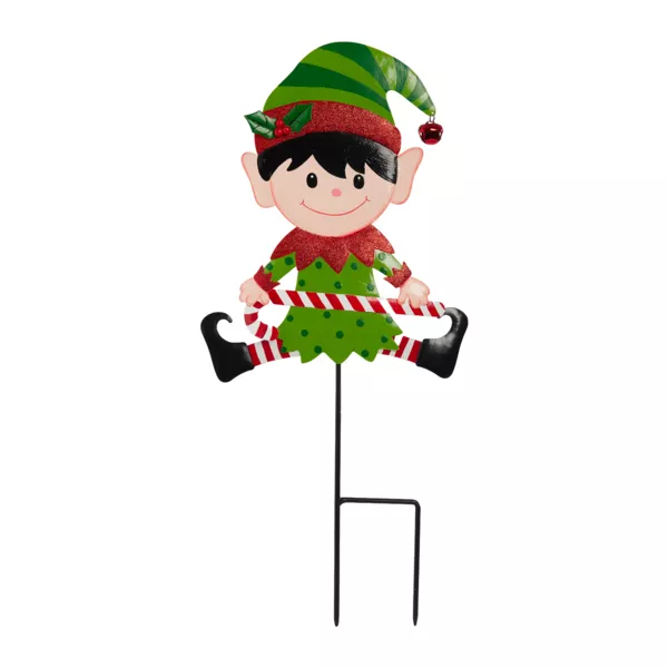 Jule-nisse metal havep�l (H50 cm)