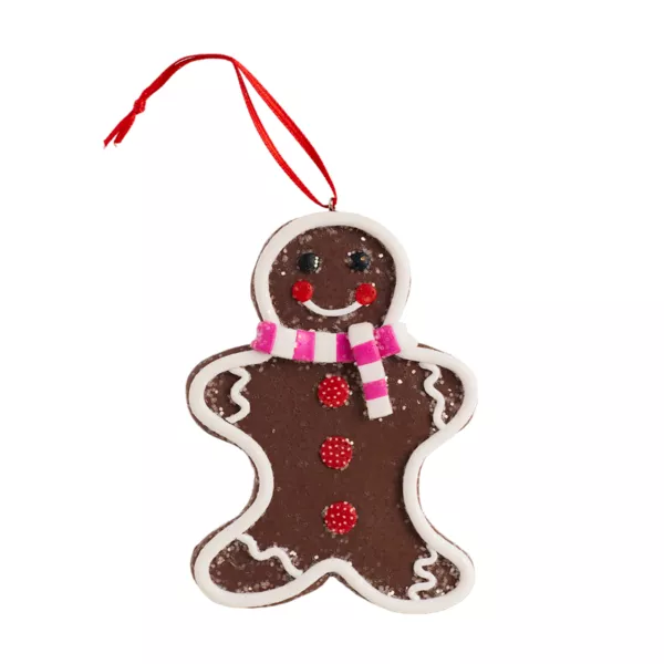 Suspension de No�l (H8 cm) Manala pain d'�pices Chocolat