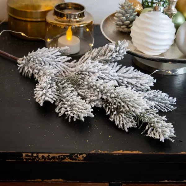 Branche de sapin (35 cm) Santa Vert enneig�