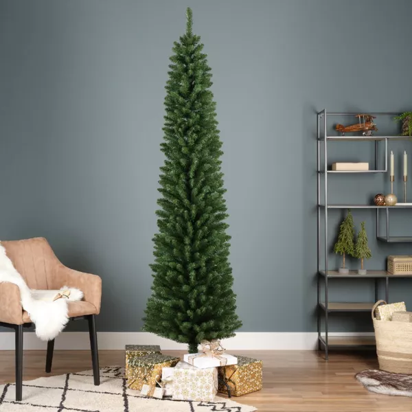 Kunstkerstboom H300 cm Smalle Groen spar