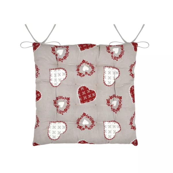 Coj�n de silla cuadrado de algod�n (40 x 40 cm) Ornon Taupe