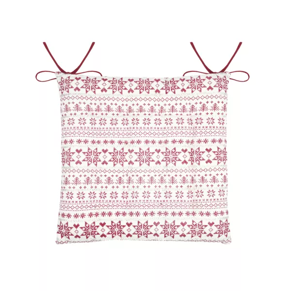 Cuscino per sedia quadrato in cotone (38 x 38 cm) Valgenis Ecru