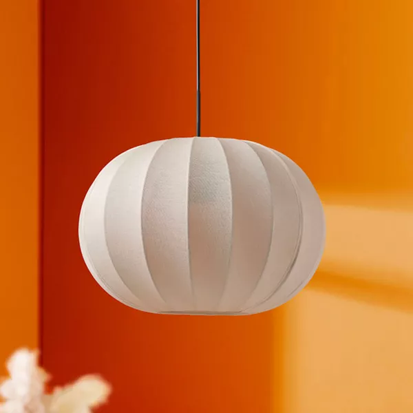 H�ngeleuchte aus Baumwolle (D32 cm) Moon Beige