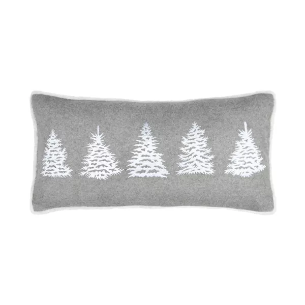 Cuscino rettangolare in velluto (35 x 70 cm) Gresy Grigio