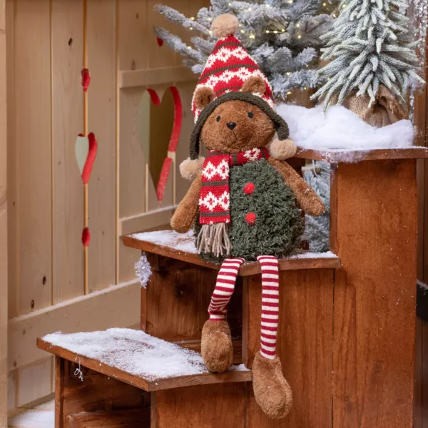 Dekorativer B�r Weihnachten (H68 cm) Max � la montagne