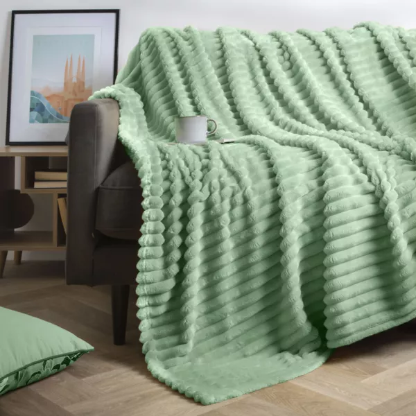 Plaid morbido (180 x 220) Dune Verde salvia