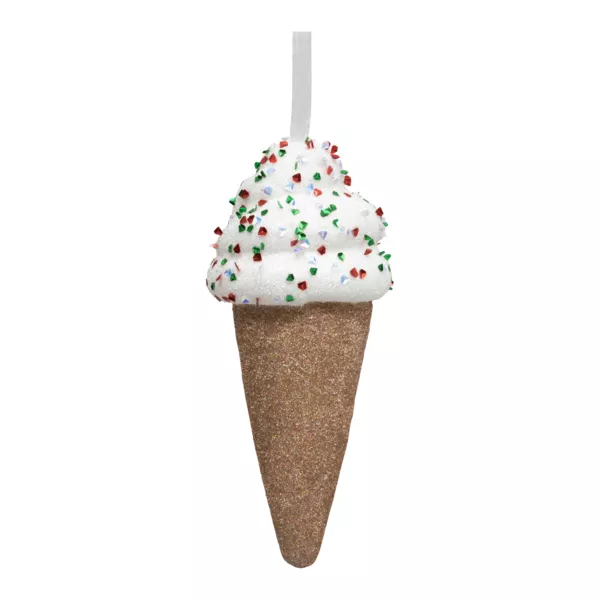 Eiswaffel zum Aufh�ngen (H15 cm) Gourmandise Pailletten 