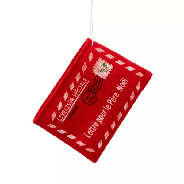 Julebrev til oph�ngning til Santa (H8 cm) Christmas R�d