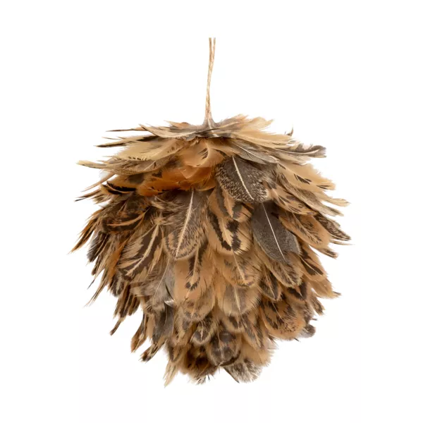 Adorno de Navidad colgante (D12 cm) Plumas Bonitas