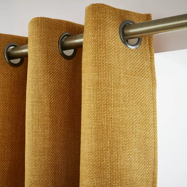 Cortina opaca térmica (140 x 180 cm) Alba Amarillo mostaza