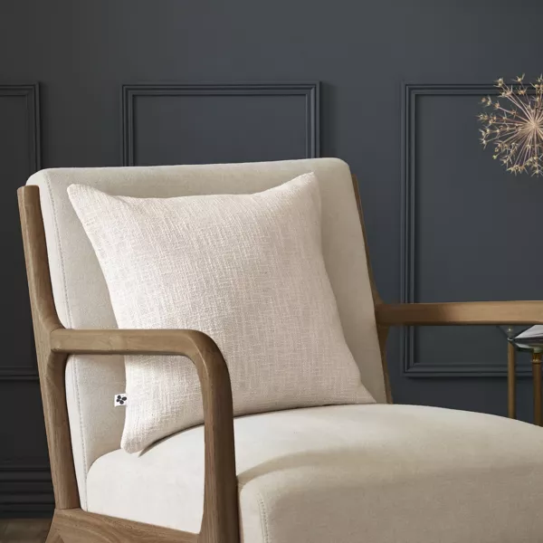 Coussin carr� coton (45 x 45 cm) Sixtine Beige