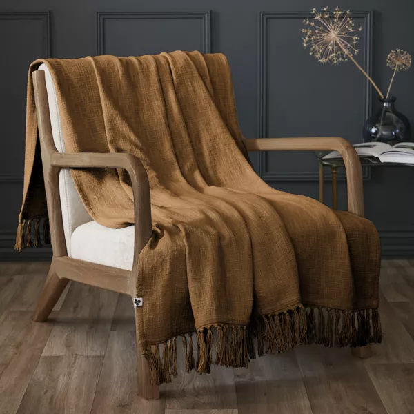 Plaid cotone (130 x 160 cm) Sixtine Camel