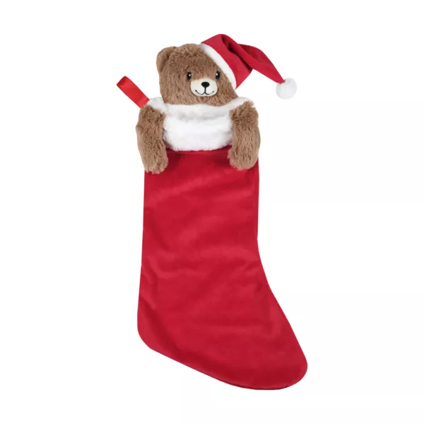Weihnachtssocke (H50 cm) Kleiner B�r Lucien Rot