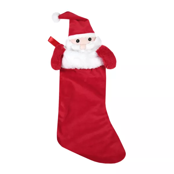 Chaussette de Noël (H50 cm) Edgard Père Noël Rouge