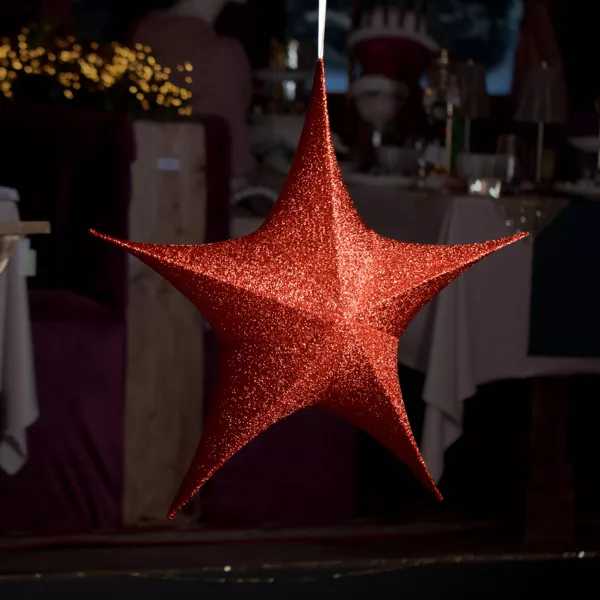 Etoile de No�l � suspendre (D80 cm) Christmas Rouge