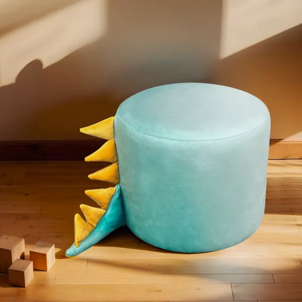 Kinderpoef (H25 cm) Dino Groen