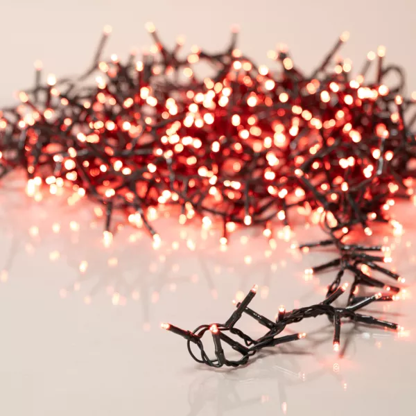 Guirlande lumineuse 11 m 500 LED c�ble vert Luxe Rouge
